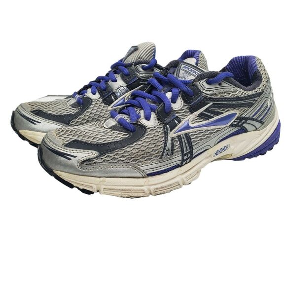 Brooks Adrenaline GTS 11th Edition Womens 8.5 Athletic Shoes Gray Purple Casual - Picture 8 of 10
